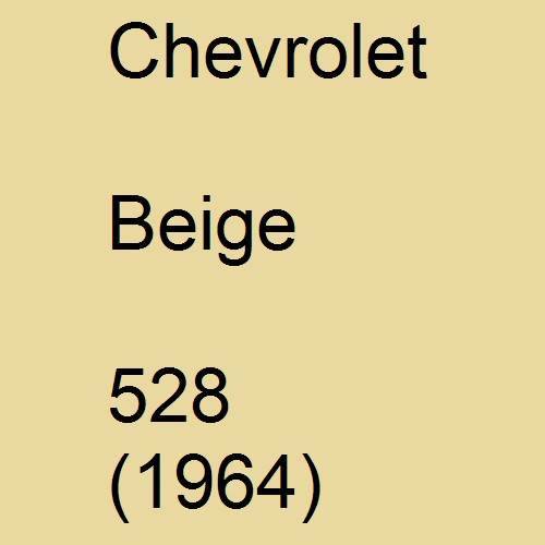 Chevrolet, Beige, 528 (1964).